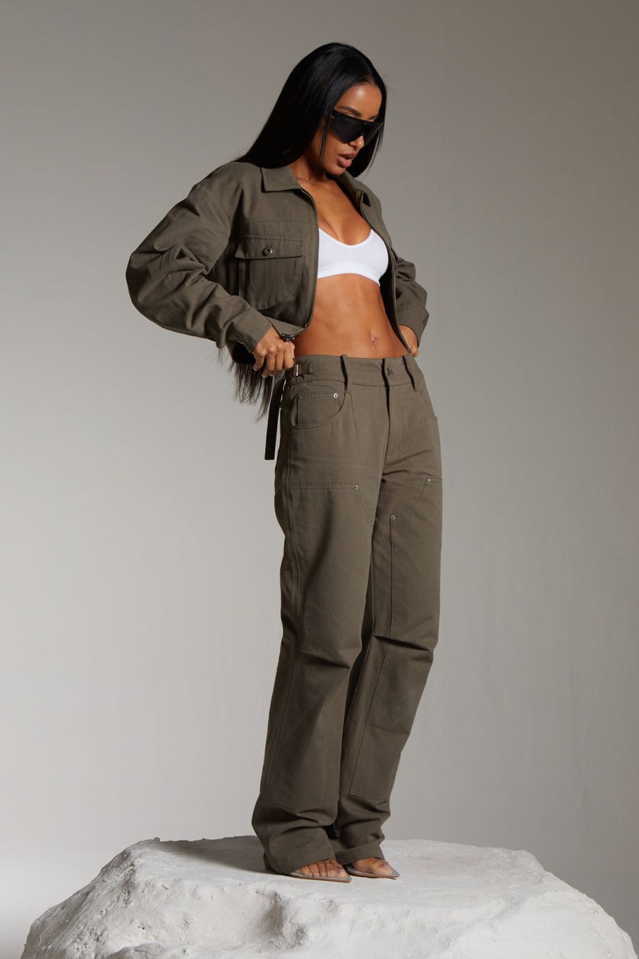 Trousers Murci | Cargo Pants In Deep Khaki
