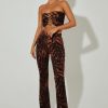 Trousers Murci | Fit And Flare Trousers In Chestnut Leaf