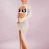 Dresses Murci | Cut Out Knit Maxi Dress In Eve