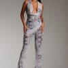 Co-Ords Murci | Fit And Flare Trousers In Sage Snake